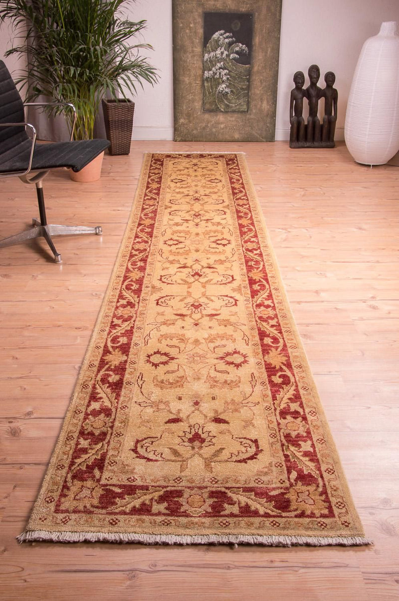 Runner Ziegler Carpet - 378 x 76 cm - beige