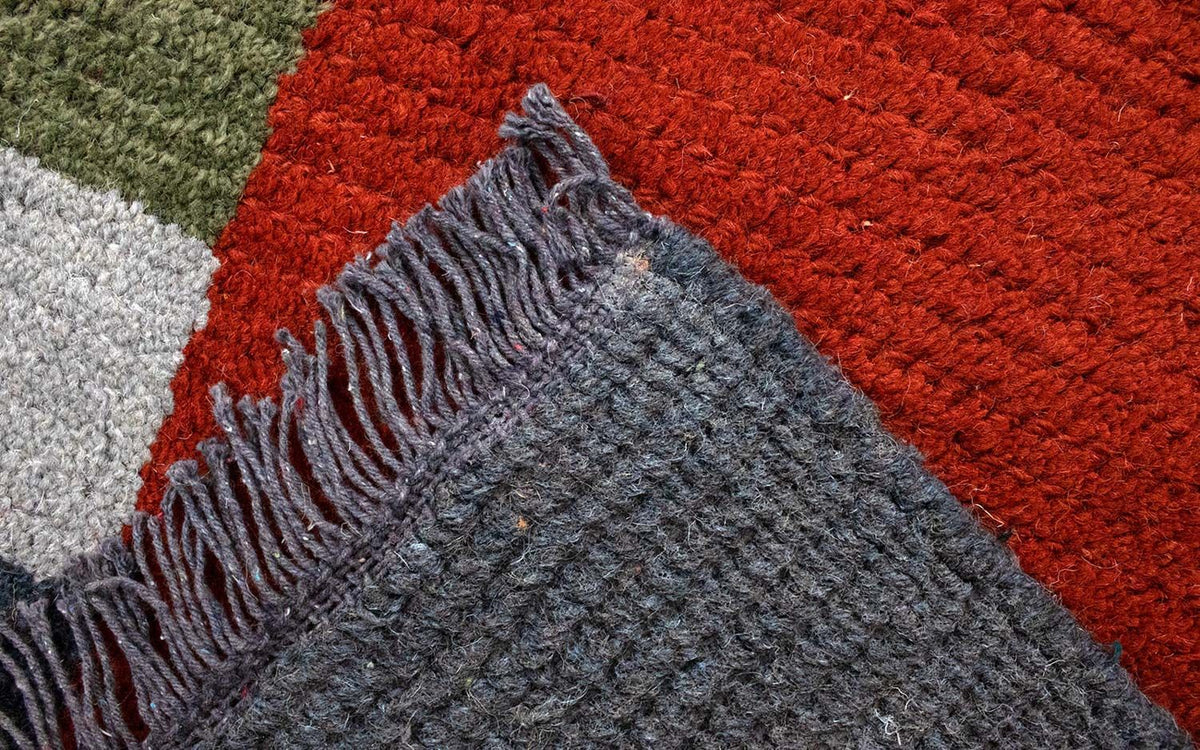 Nepal mattan - 140 x 70 cm - röd