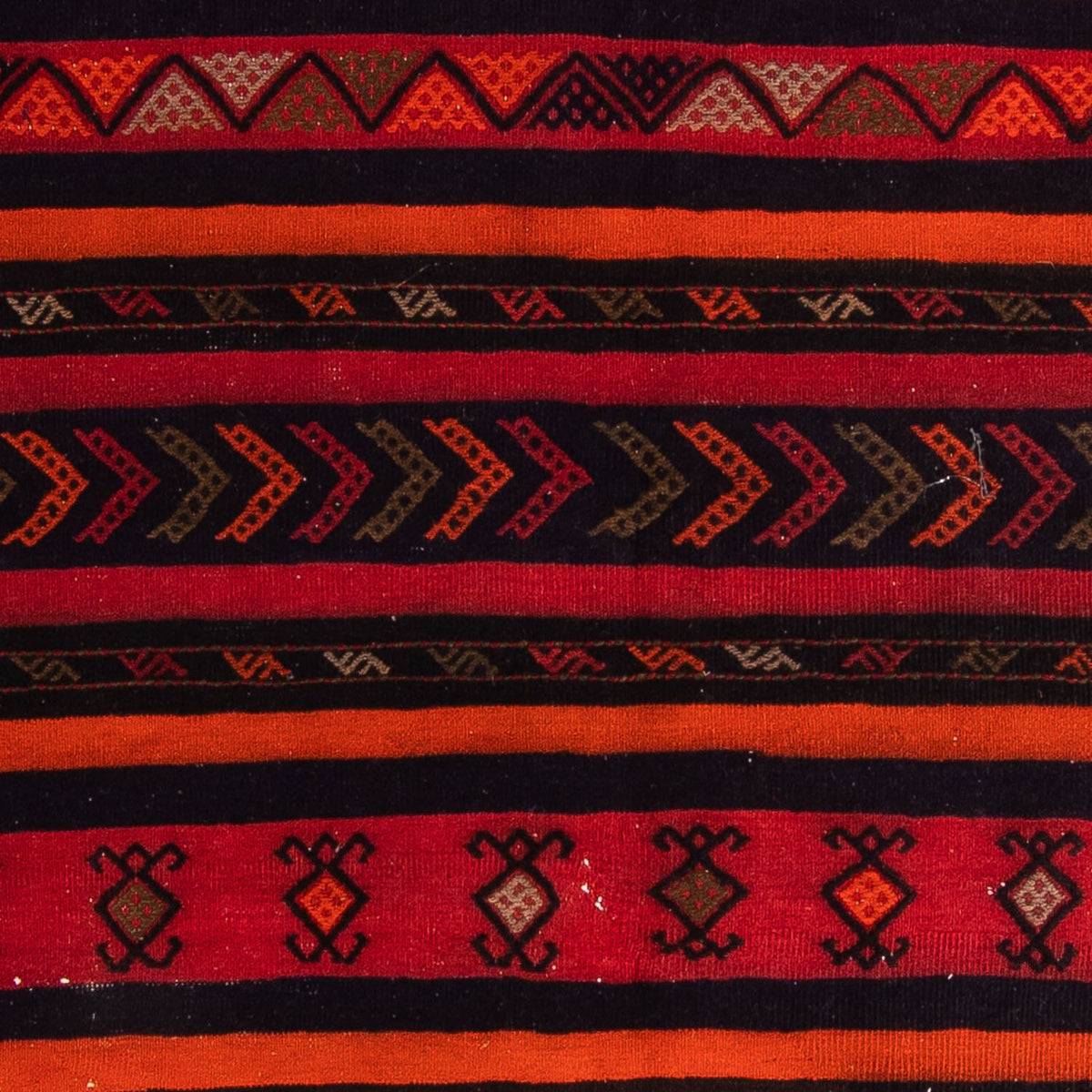 Kelim-matta - gammal - 220 x 170 cm - flerfärgad