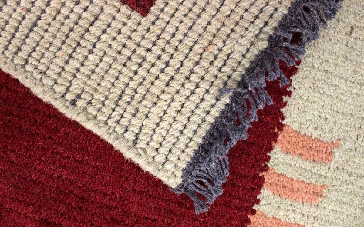 Nepal mattan - 140 x 70 cm - röd