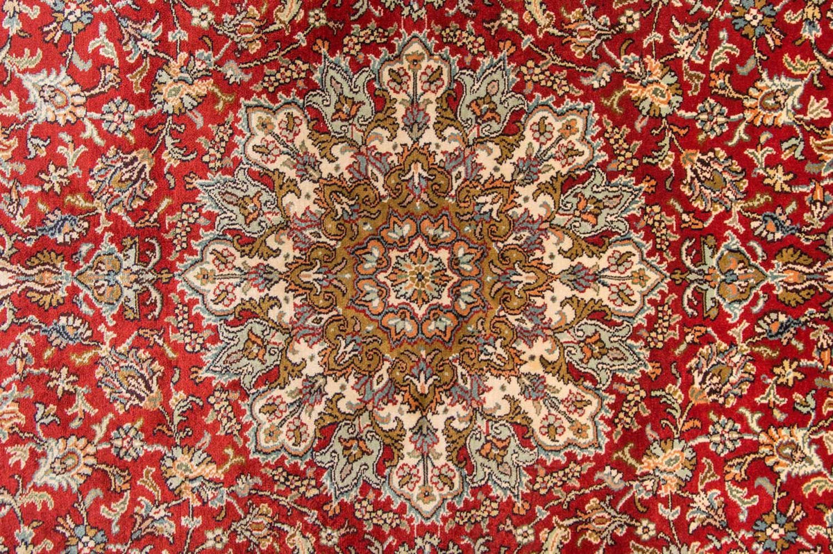 Sidenmatta - Kashmir Silk - 218 x 156 cm - röd