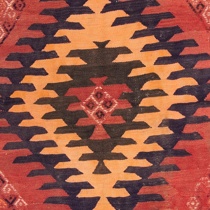 Runner Kelim-matta - gammal - 395 x 145 cm - flerfärgad