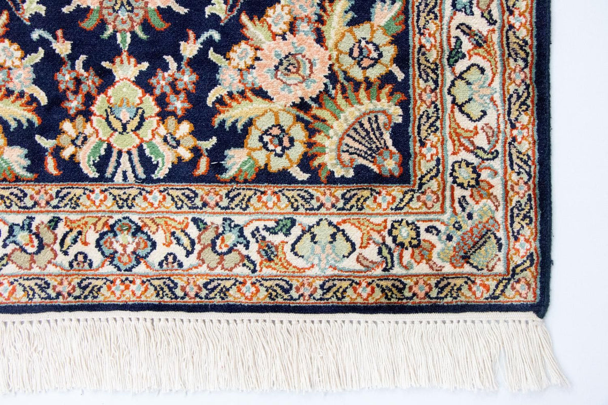 Sidenmatta - Kashmir Silk - 98 x 63 cm - blå