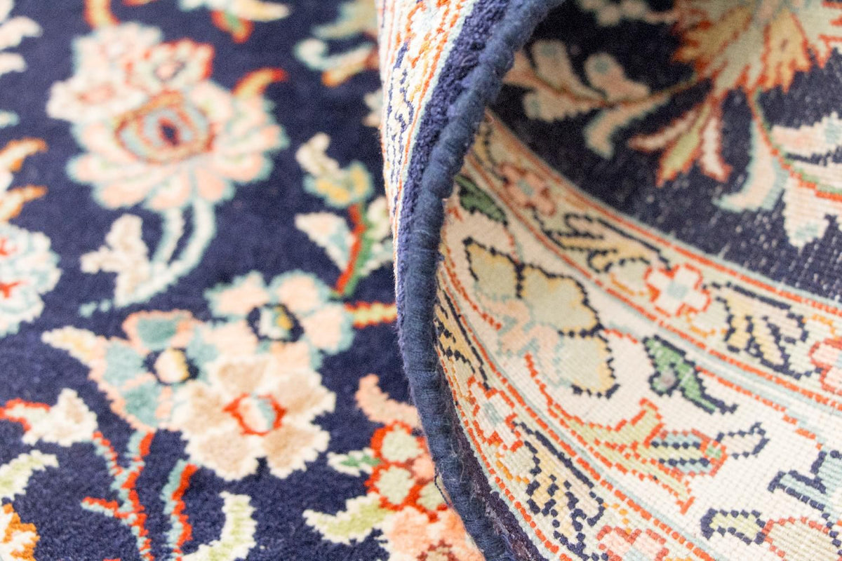 Sidenmatta - Kashmir Silk - 98 x 63 cm - blå