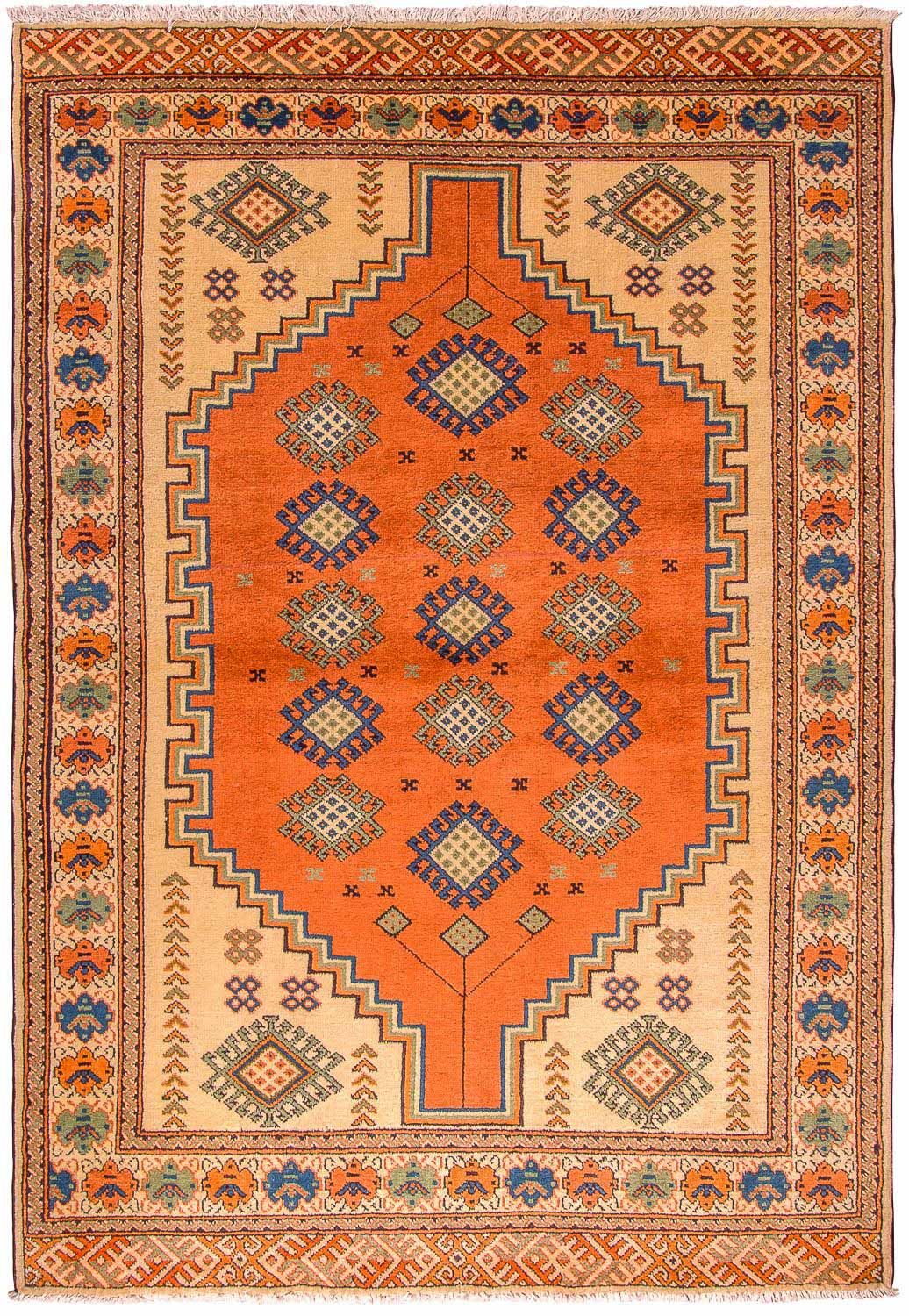 Turkaman-matta - 184 x 127 cm - orange