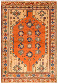 Turkaman-matta - 184 x 127 cm - orange