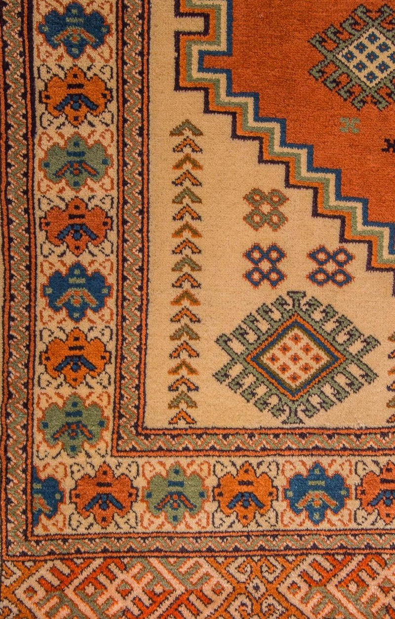 Turkaman-matta - 184 x 127 cm - orange