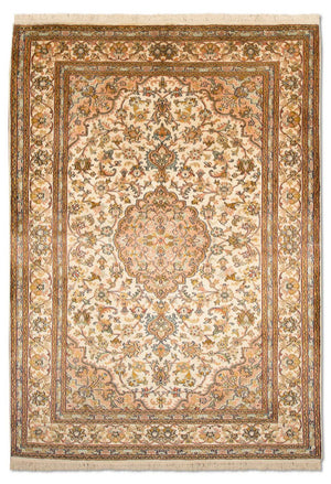 Sidenmatta - Kashmir Silk - 184 x 124 cm - beige