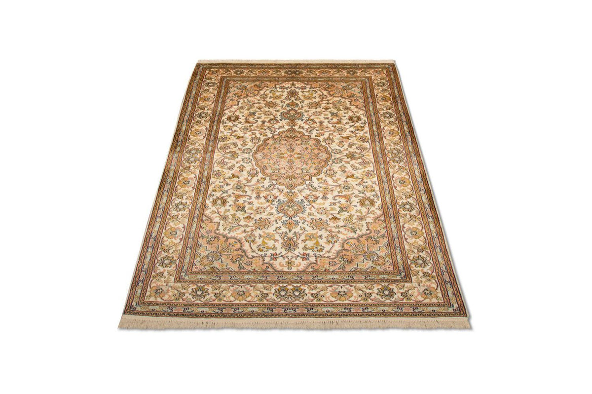 Sidenmatta - Kashmir Silk - 184 x 124 cm - beige