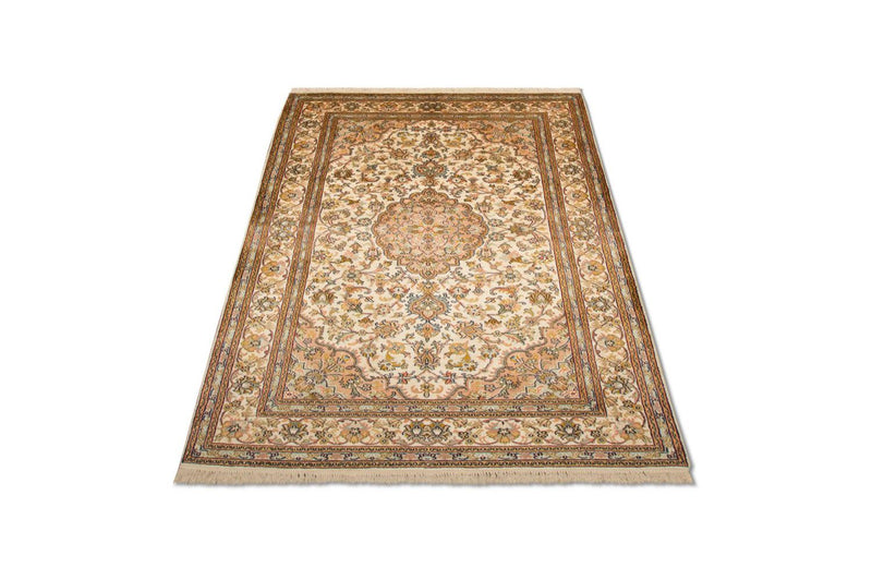 Sidenmatta - Kashmir Silk - 184 x 124 cm - beige