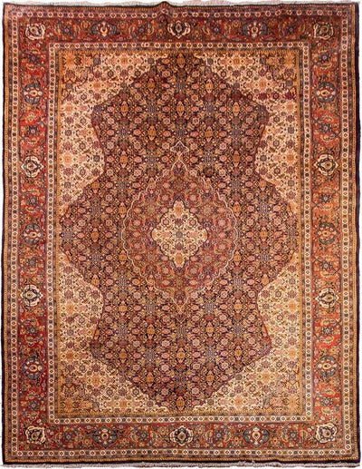 Sarouk Mattan 210x337cm - Persisk matta - mörkblå