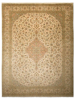 Sidenmatta - Kashmir Silk - 335 x 243 cm - beige