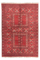 Turkaman-matta - 236 x 159 cm - röd