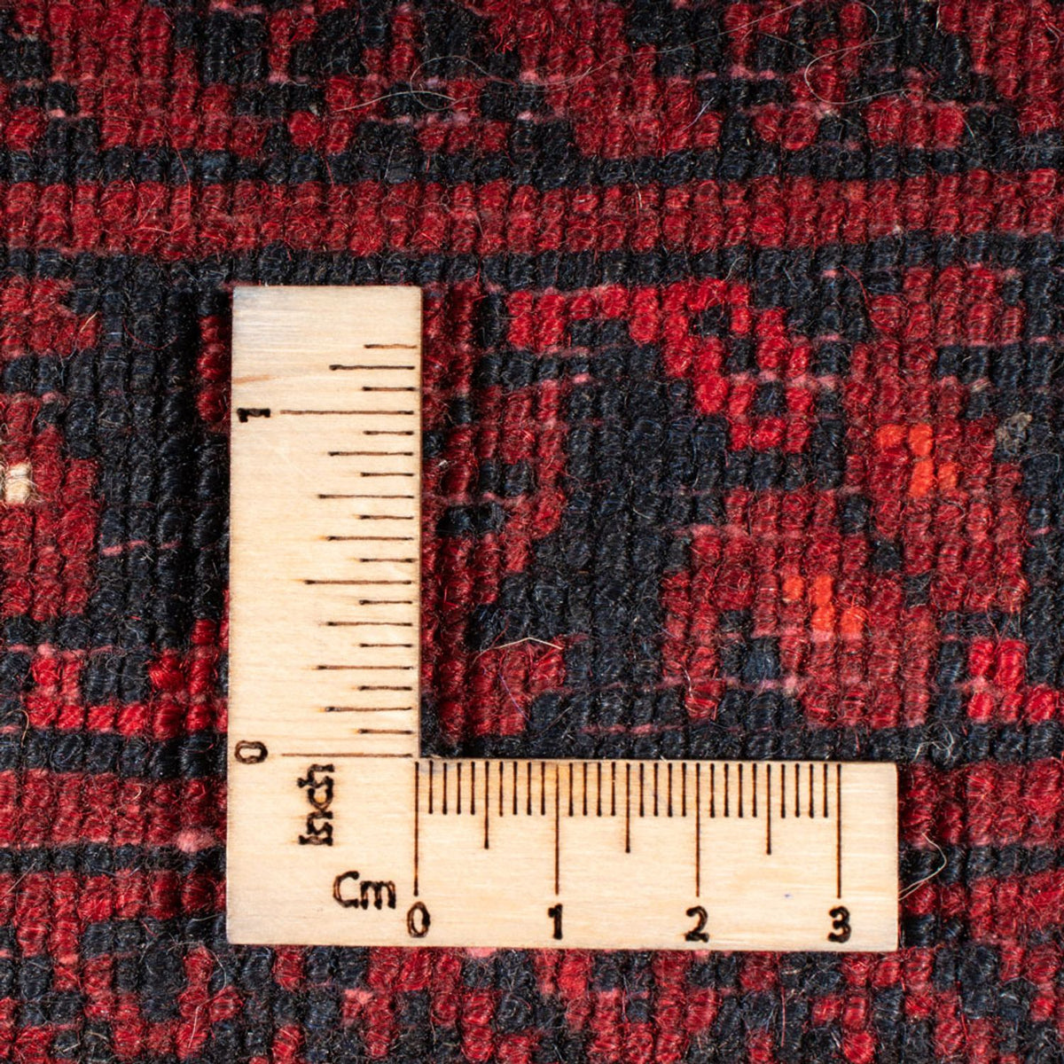 Turkaman-matta - 236 x 162 cm - röd