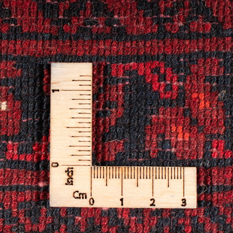 Turkaman-matta - 236 x 162 cm - röd
