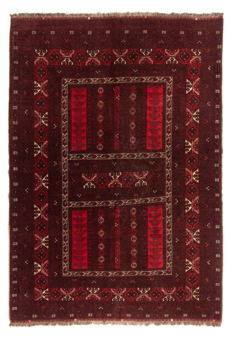 Turkaman-matta - 224 x 158 cm - röd