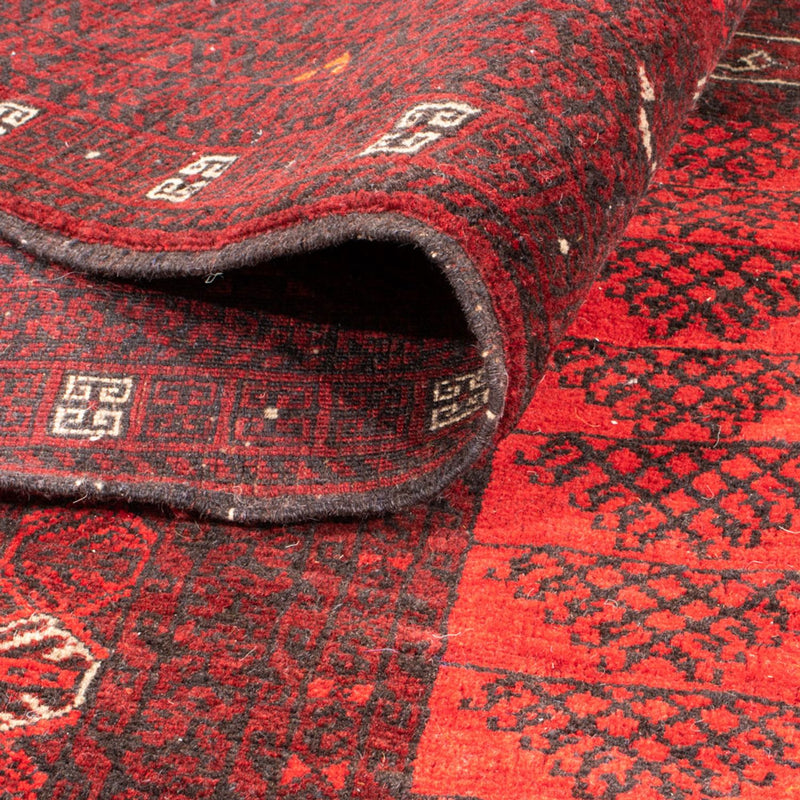 Turkaman-matta - 224 x 158 cm - röd