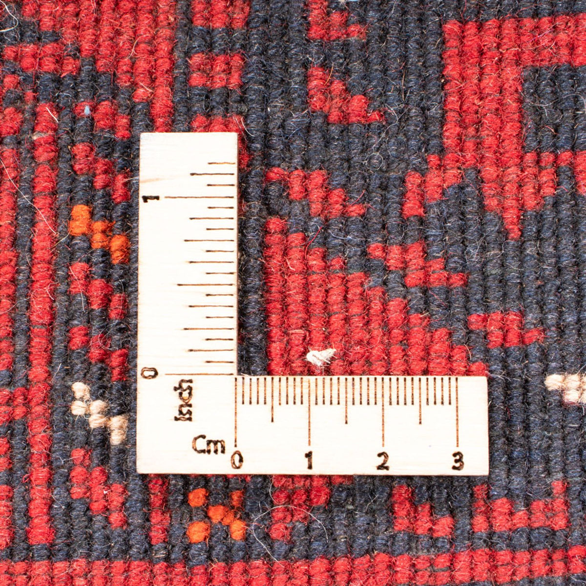 Turkaman-matta - 237 x 158 cm - röd