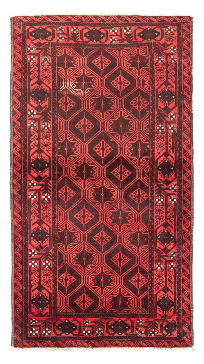 Runner Baluch-matta - 196 x 102 cm - röd