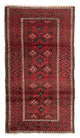 Runner Baluch-matta - 210 x 110 cm - röd