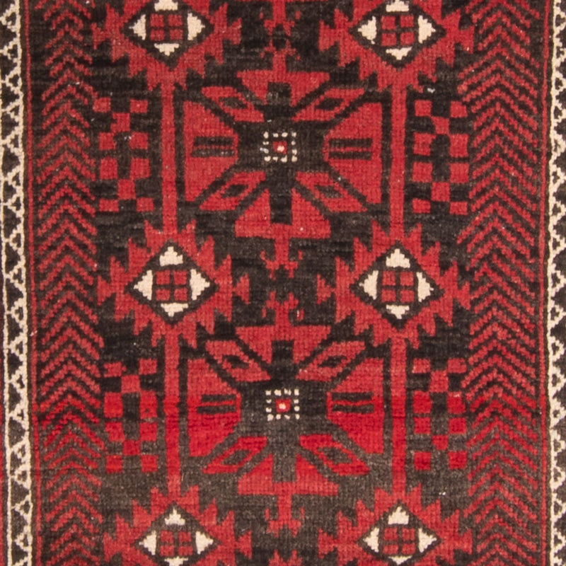 Runner Baluch-matta - 210 x 110 cm - röd