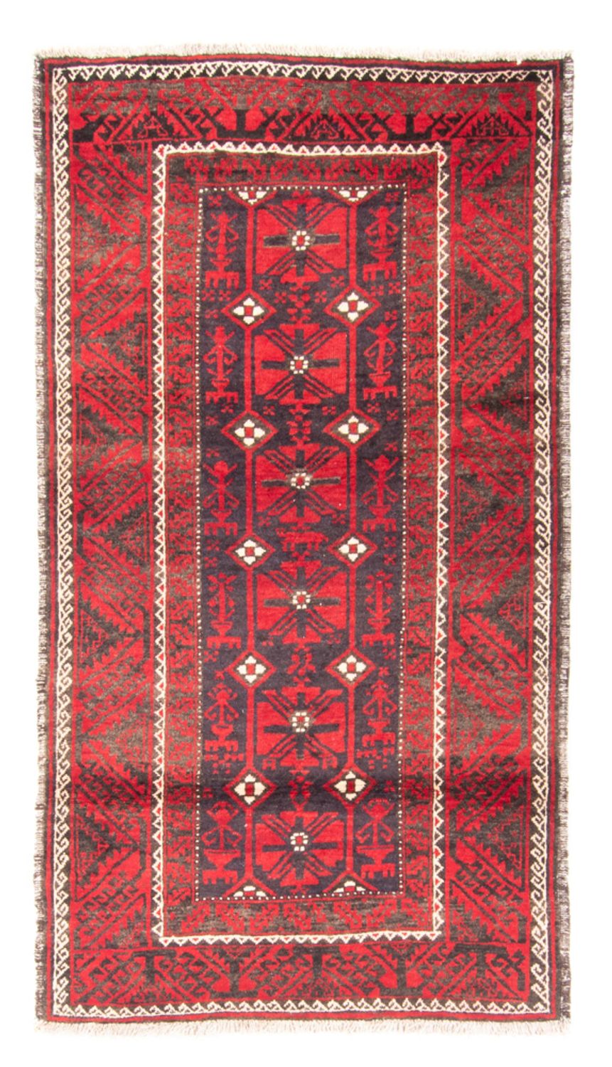 Runner Baluch-matta - 205 x 112 cm - röd