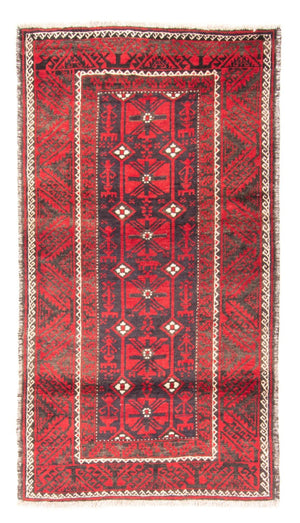 Runner Baluch-matta - 205 x 112 cm - röd