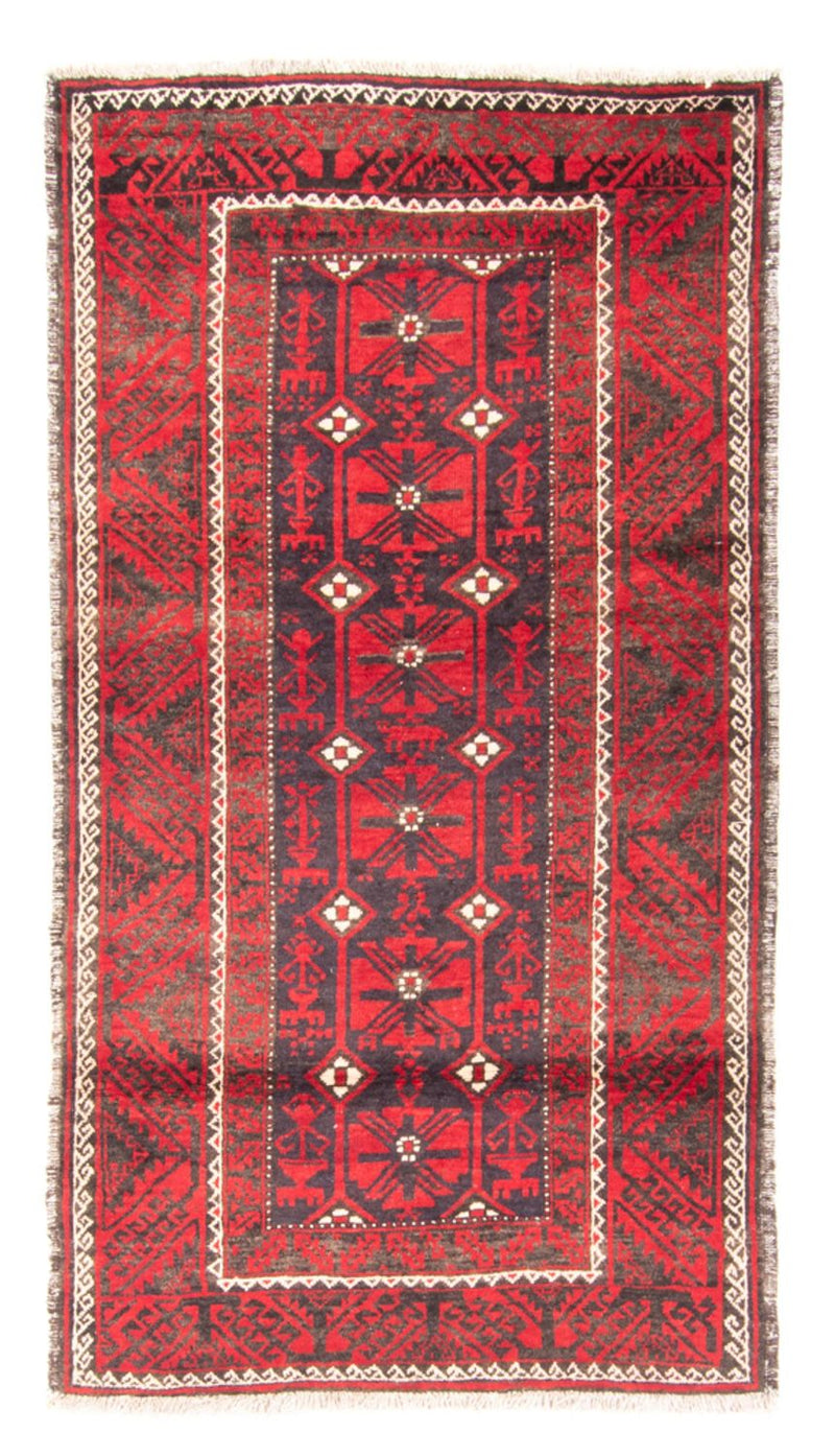 Runner Baluch-matta - 205 x 112 cm - röd