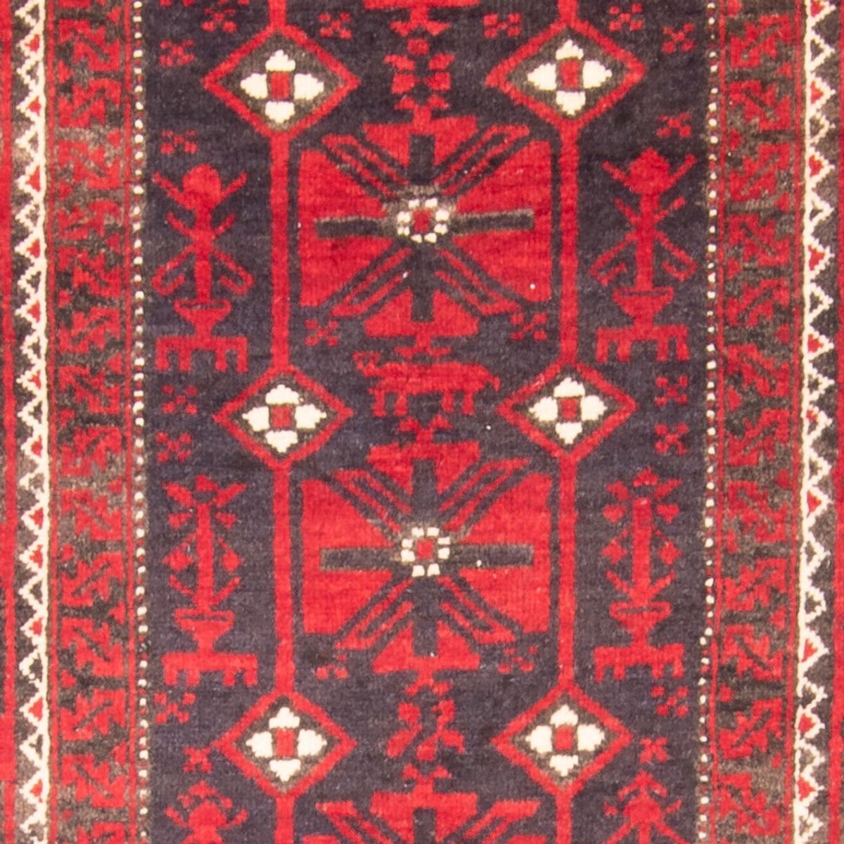 Runner Baluch-matta - 205 x 112 cm - röd