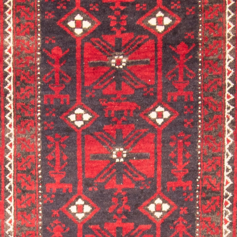 Runner Baluch-matta - 205 x 112 cm - röd