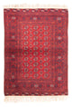 Turkaman-matta - 175 x 126 cm - röd