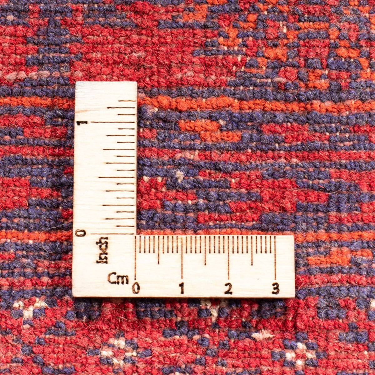 Turkaman-matta - 175 x 126 cm - röd