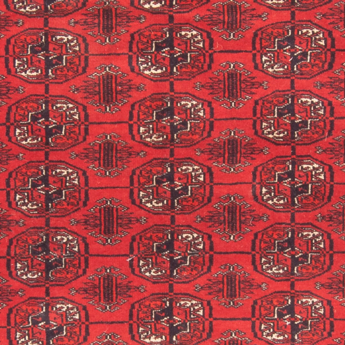 Turkaman-matta - 168 x 124 cm - röd