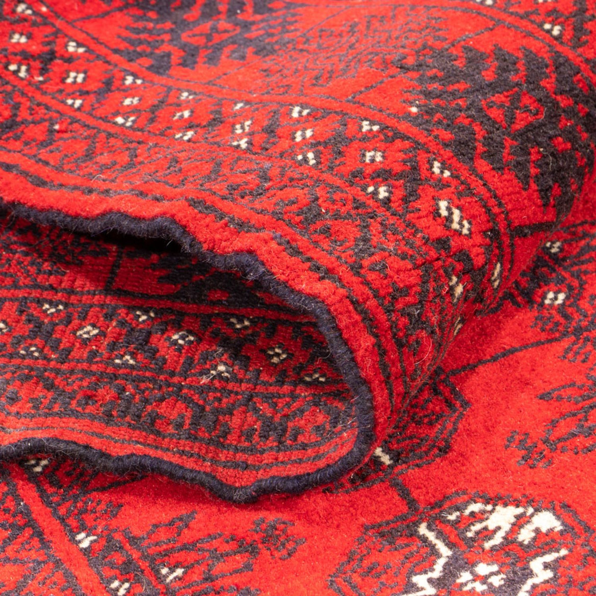 Runner Turkaman-matta - 194 x 85 cm - röd