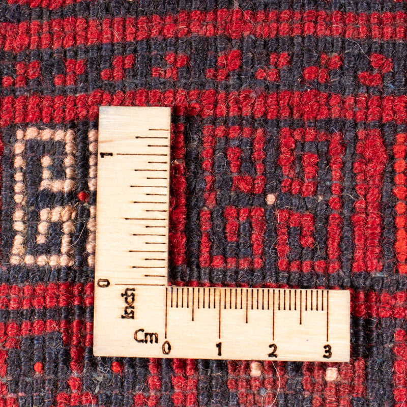 Turkaman-matta - 228 x 158 cm - röd
