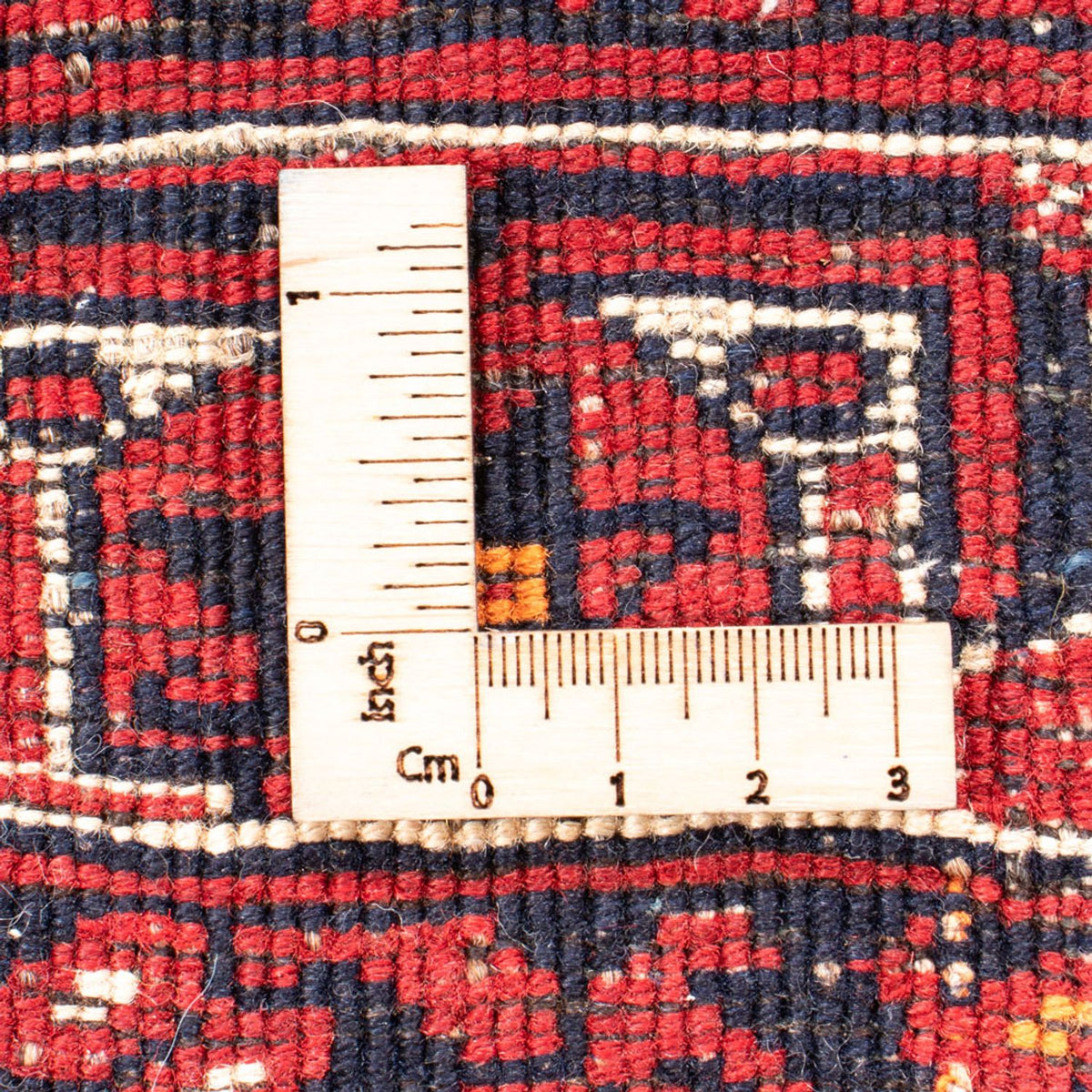 Turkaman-matta - 246 x 157 cm - röd