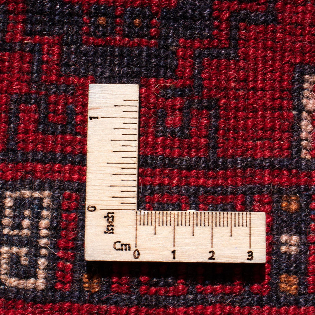 Turkaman-matta - 230 x 153 cm - röd