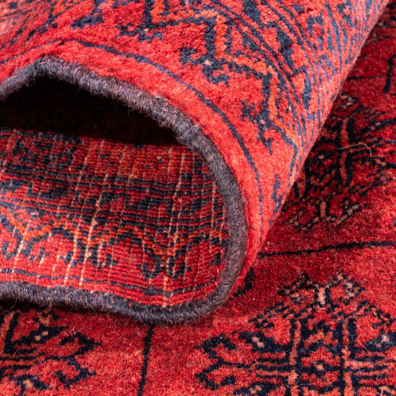 Turkaman-matta - 305 x 202 cm - röd