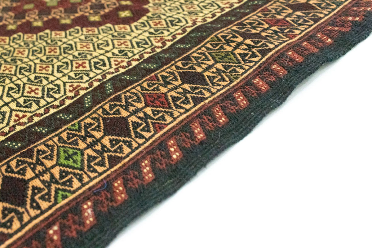 Runner Kelim Carpet - orientalisk matta - 191 x 84 cm - blå