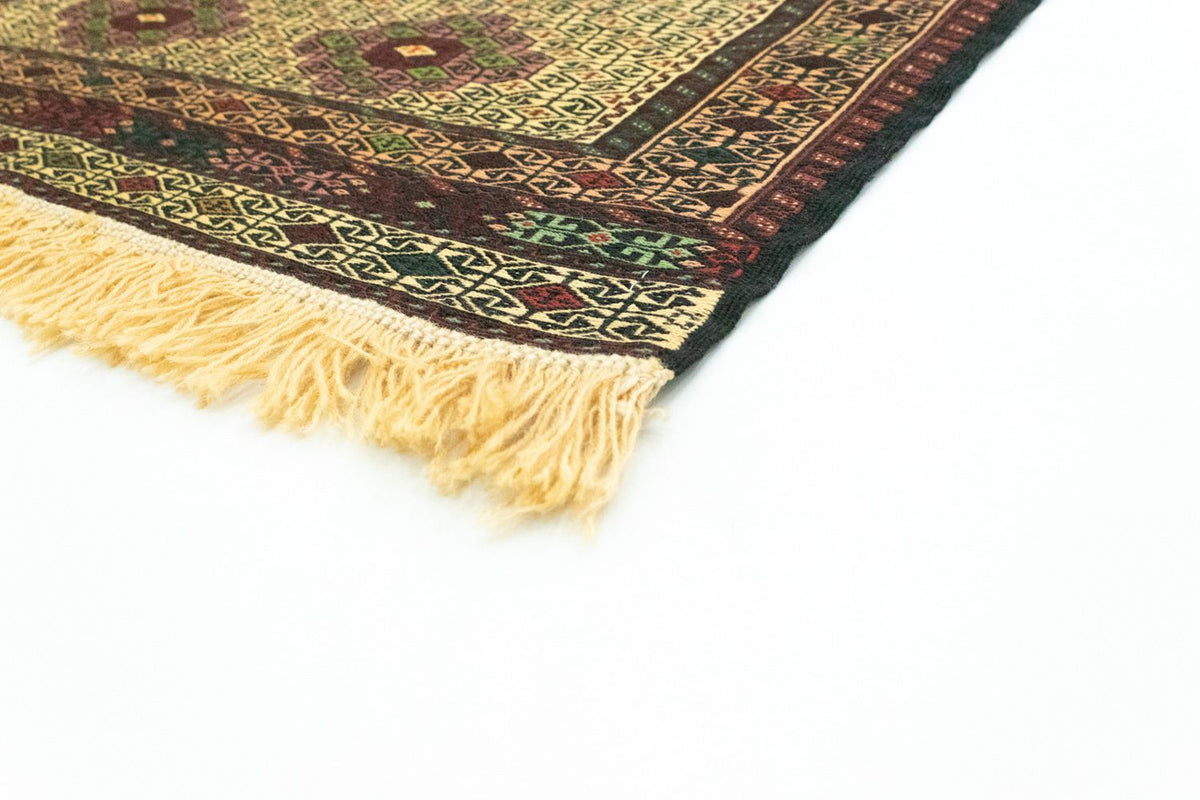 Runner Kelim Carpet - orientalisk matta - 191 x 84 cm - blå