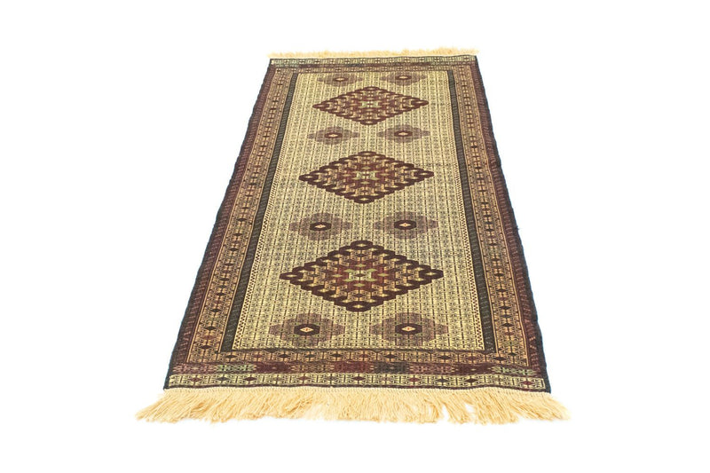 Runner Kelim Carpet - orientalisk matta - 191 x 84 cm - blå