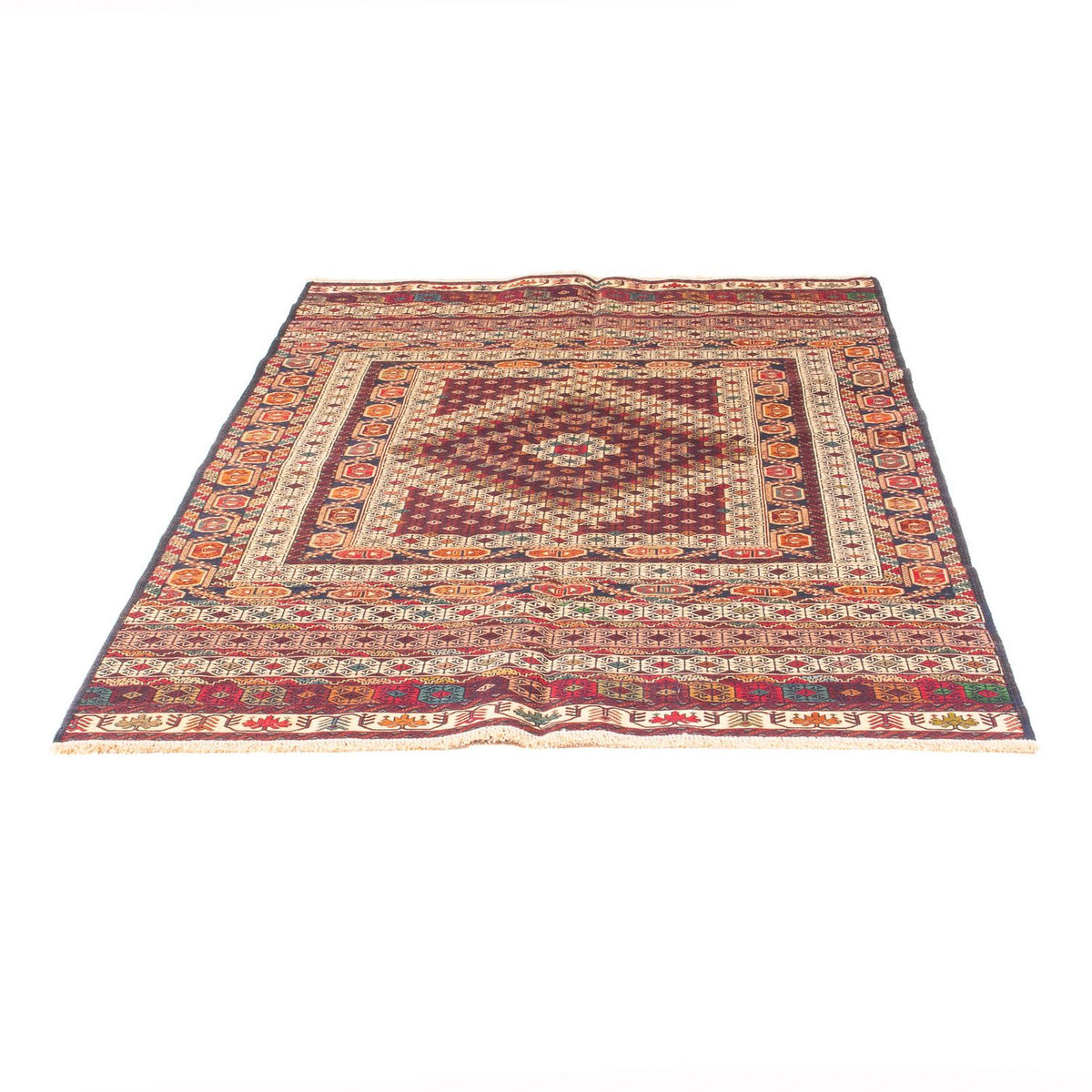 Kelim Carpet - orientalisk matta - 196 x 127 cm - flerfärgad