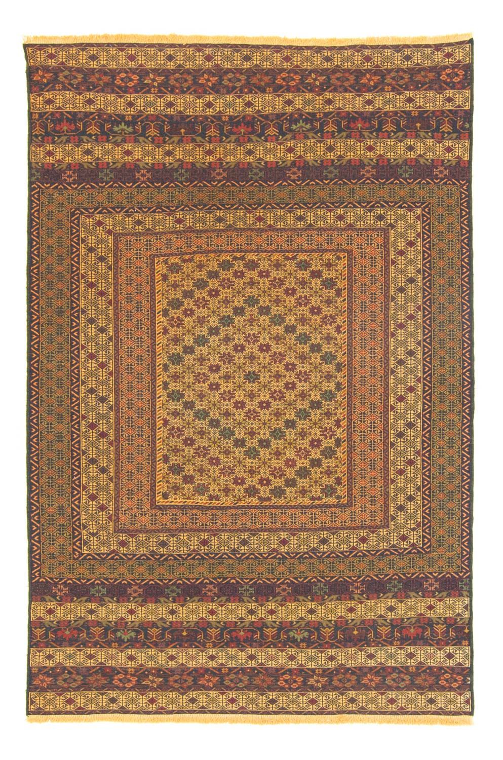 Kelim Carpet - orientalisk matta - 198 x 137 cm - flerfärgad