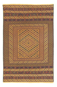 Kelim Carpet - orientalisk matta - 198 x 137 cm - flerfärgad