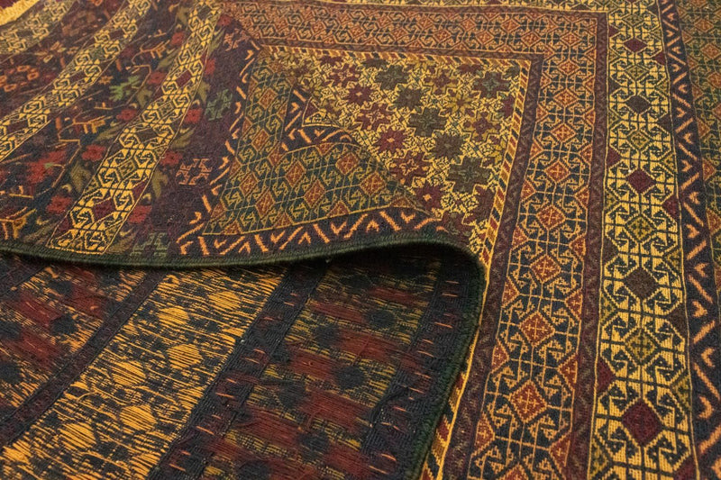 Kelim Carpet - orientalisk matta - 198 x 137 cm - flerfärgad