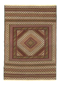 Kelim Carpet - orientalisk matta - 185 x 132 cm - flerfärgad