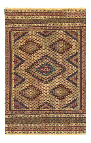 Kelim Carpet - orientalisk matta - 197 x 131 cm - flerfärgad