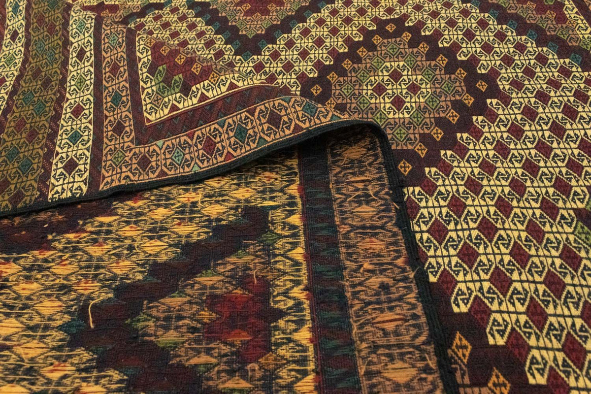 Kelim Carpet - orientalisk matta - 197 x 131 cm - flerfärgad