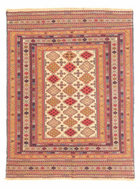 Kelim Carpet - orientalisk matta - 170 x 126 cm - flerfärgad