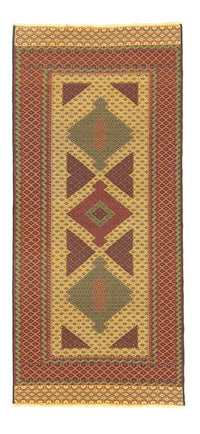 Runner Kelim Carpet - orientalisk matta - 188 x 85 cm - orange